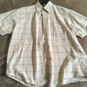 A large men Van Heusen cream colored dress shirt